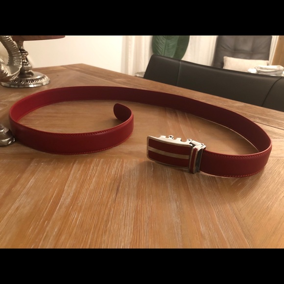 BNWT Luxurious Automatic PWR Red Ratchet Belt!! - Picture 3 of 16